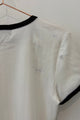 Sample Sale Nicole Top in White/Black