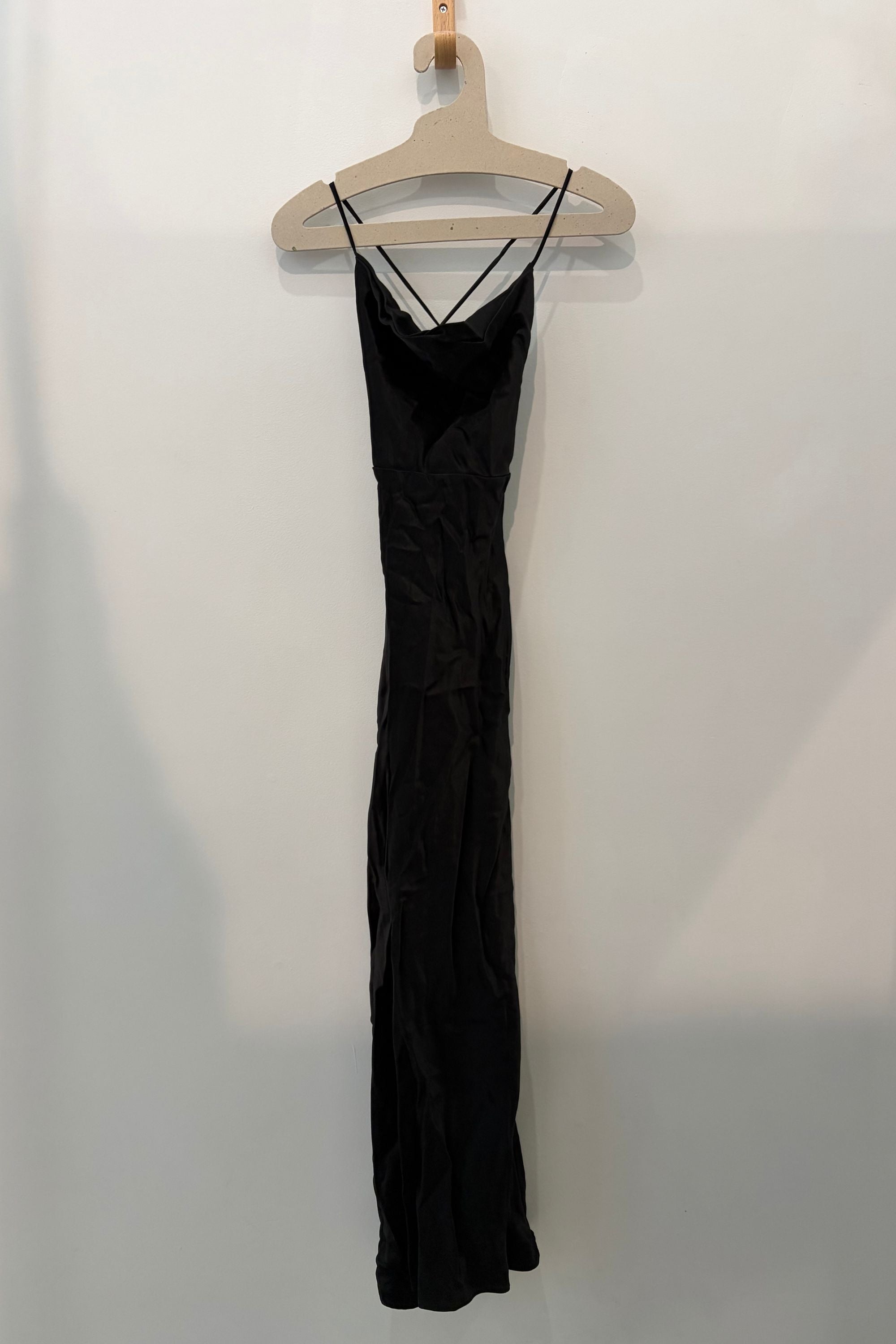 Sample Sale Camille Dress in Silky Black - Whimsy & Row