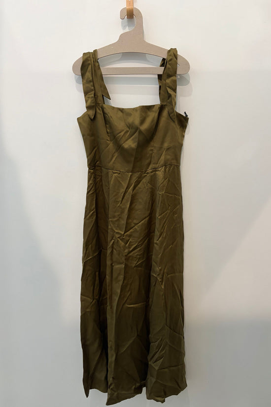 Sample Sale Danielle Dress in Hunter Green - Whimsy & Row