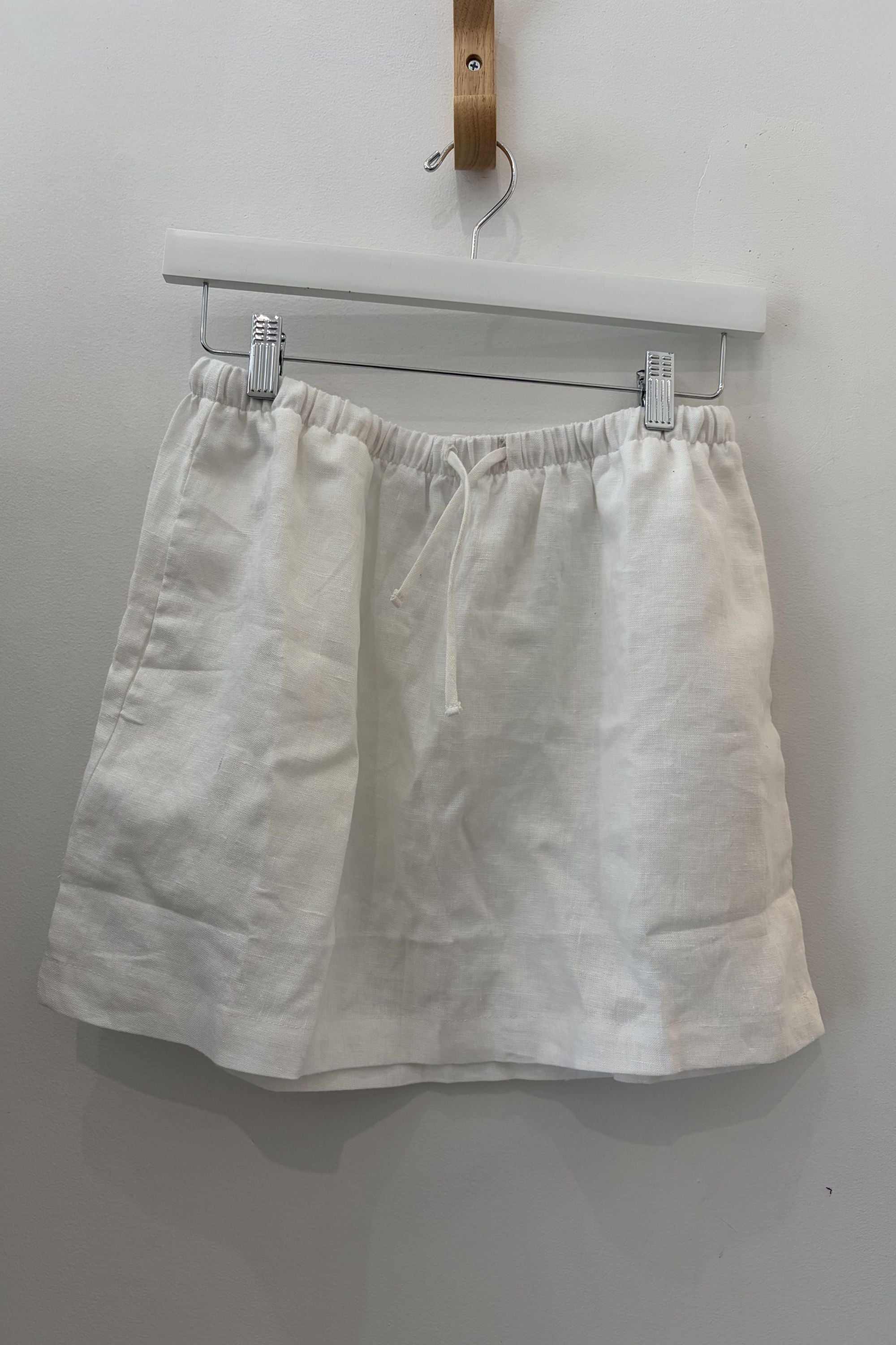 Sample Sale Bella Skirt in White Linen - Whimsy & Row