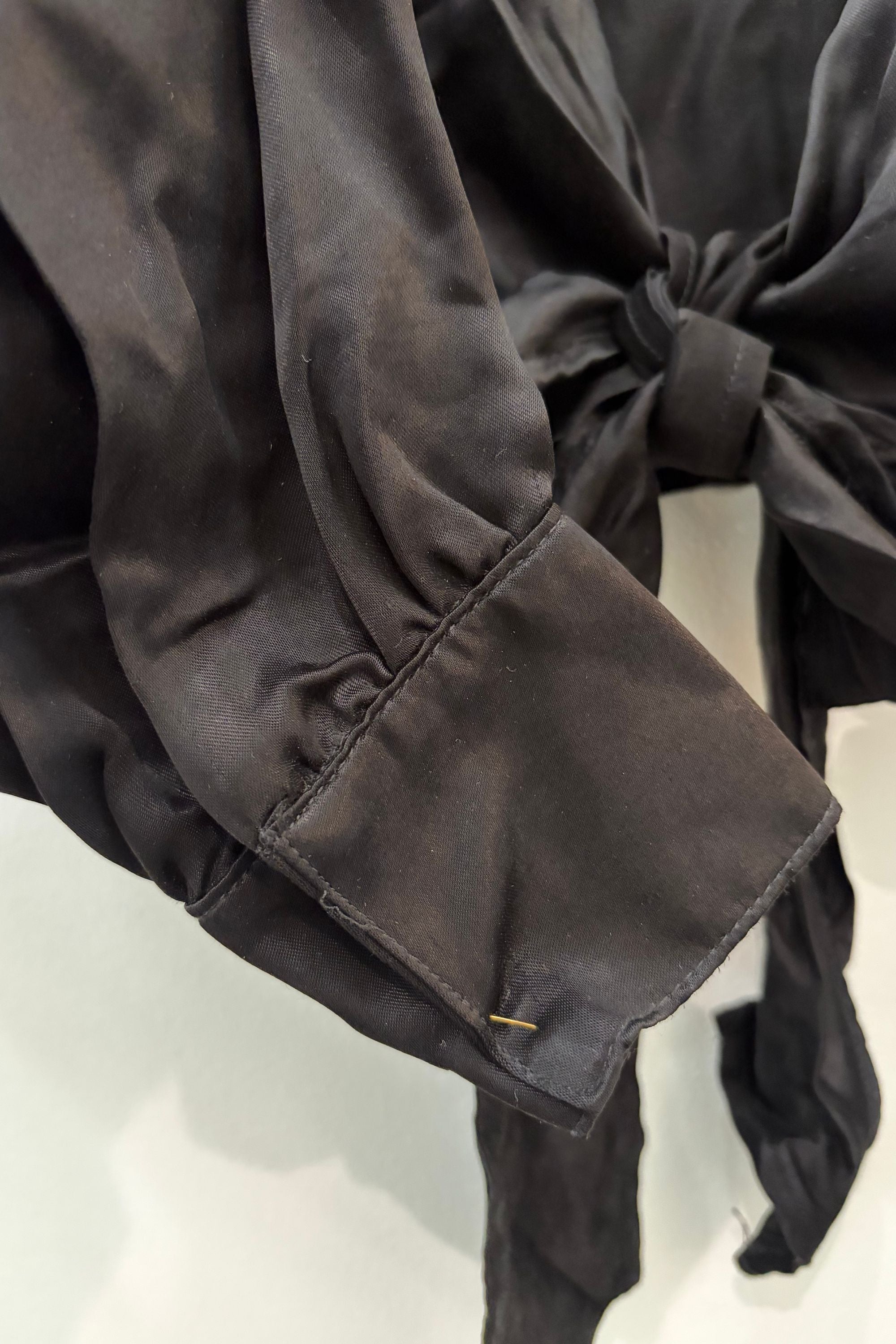 Sample Sale Lauren Top in Silky Black - Whimsy & Row