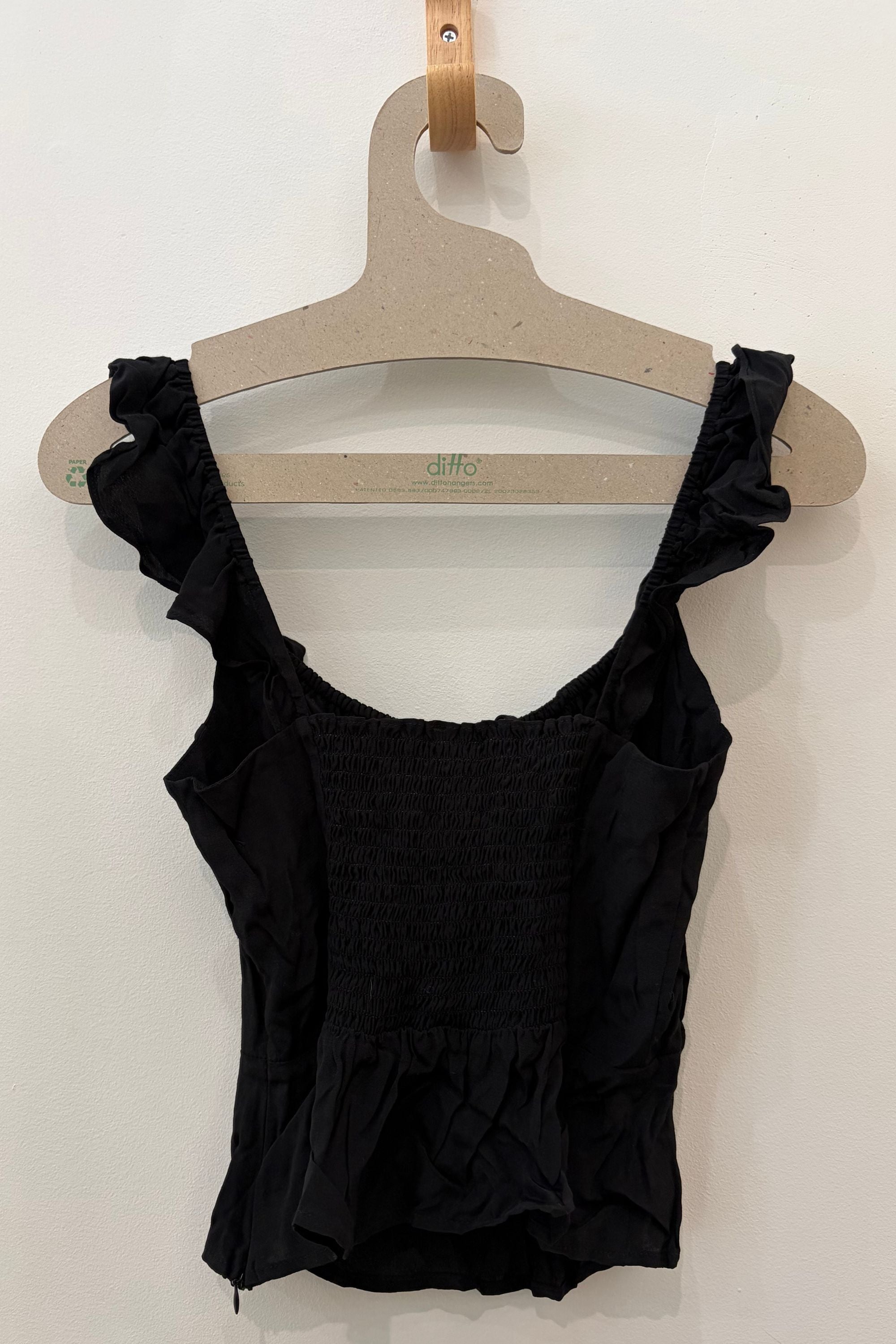 Sample Sale Nina Top in Black - Whimsy & Row
