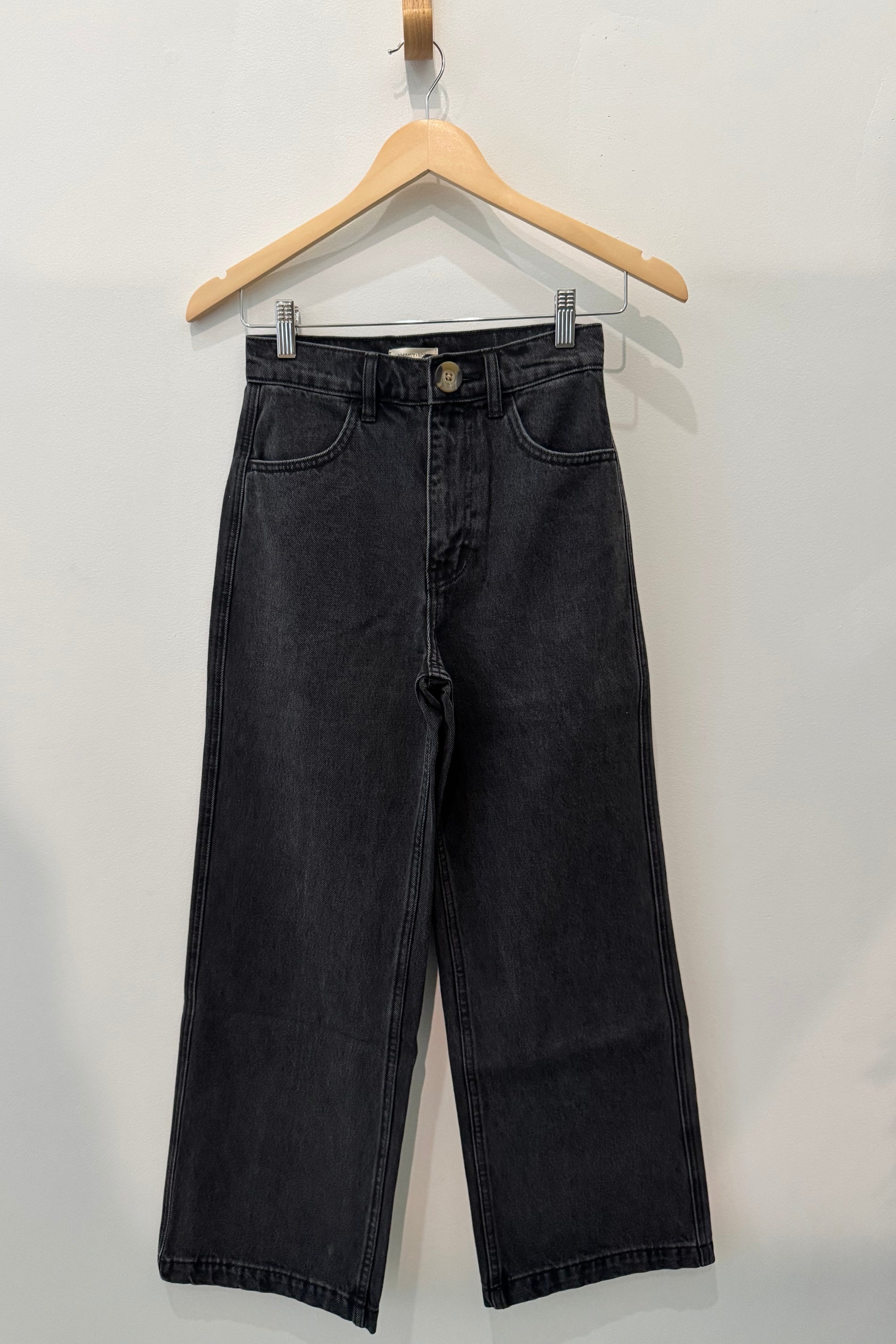 Sample Sale Flora Pant in Vintage Black Denim - Whimsy & Row