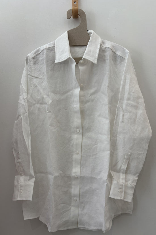 Sample Sale Denise Top in White Linen - Whimsy & Row