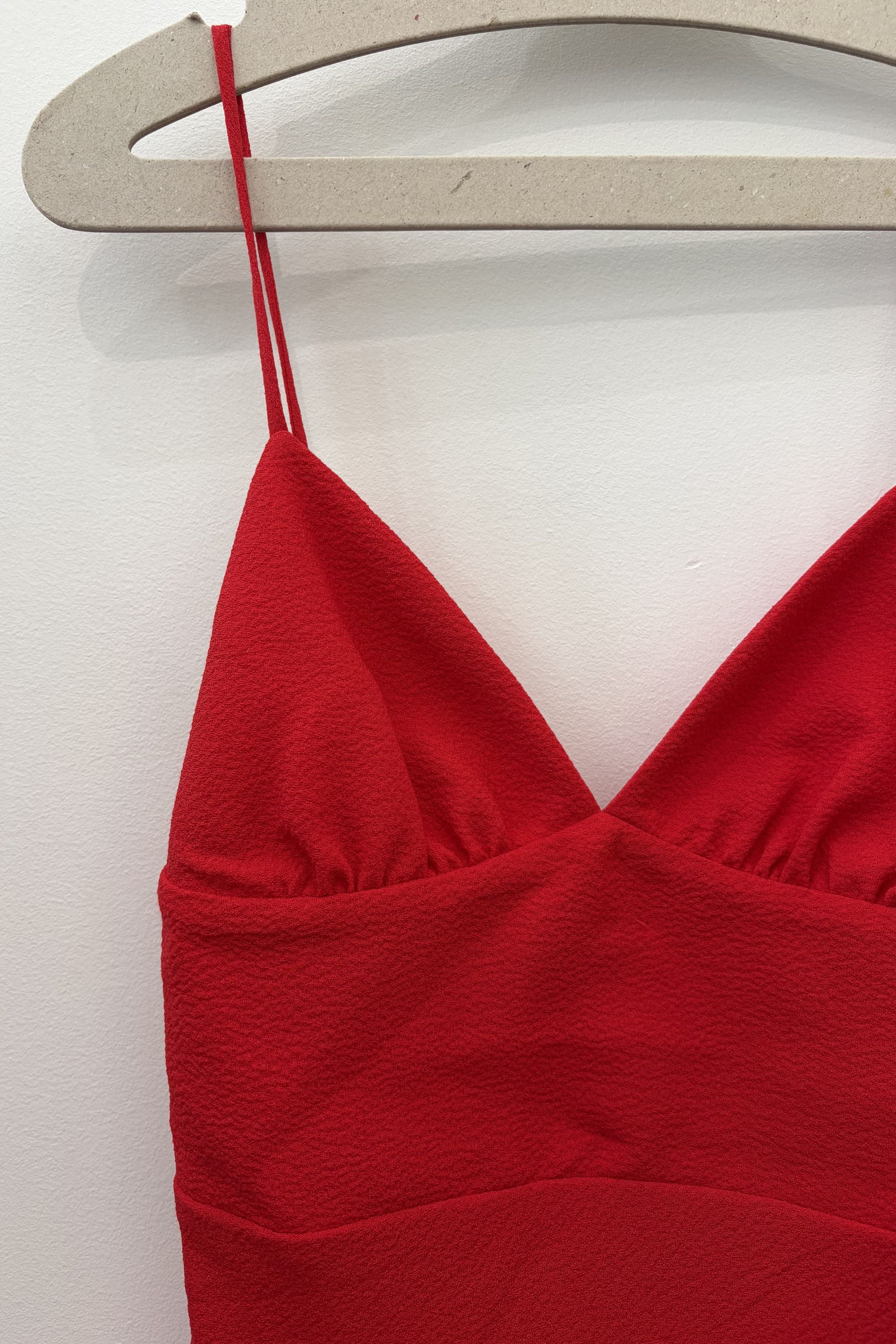 Sample Sale Midi Red Dress - Whimsy & Row