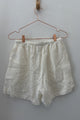 Sample Sale Allison Shorts in Cream Gauze