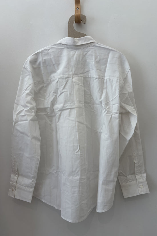 Sample Sale Peri Shirt in White Poplin - Whimsy & Row