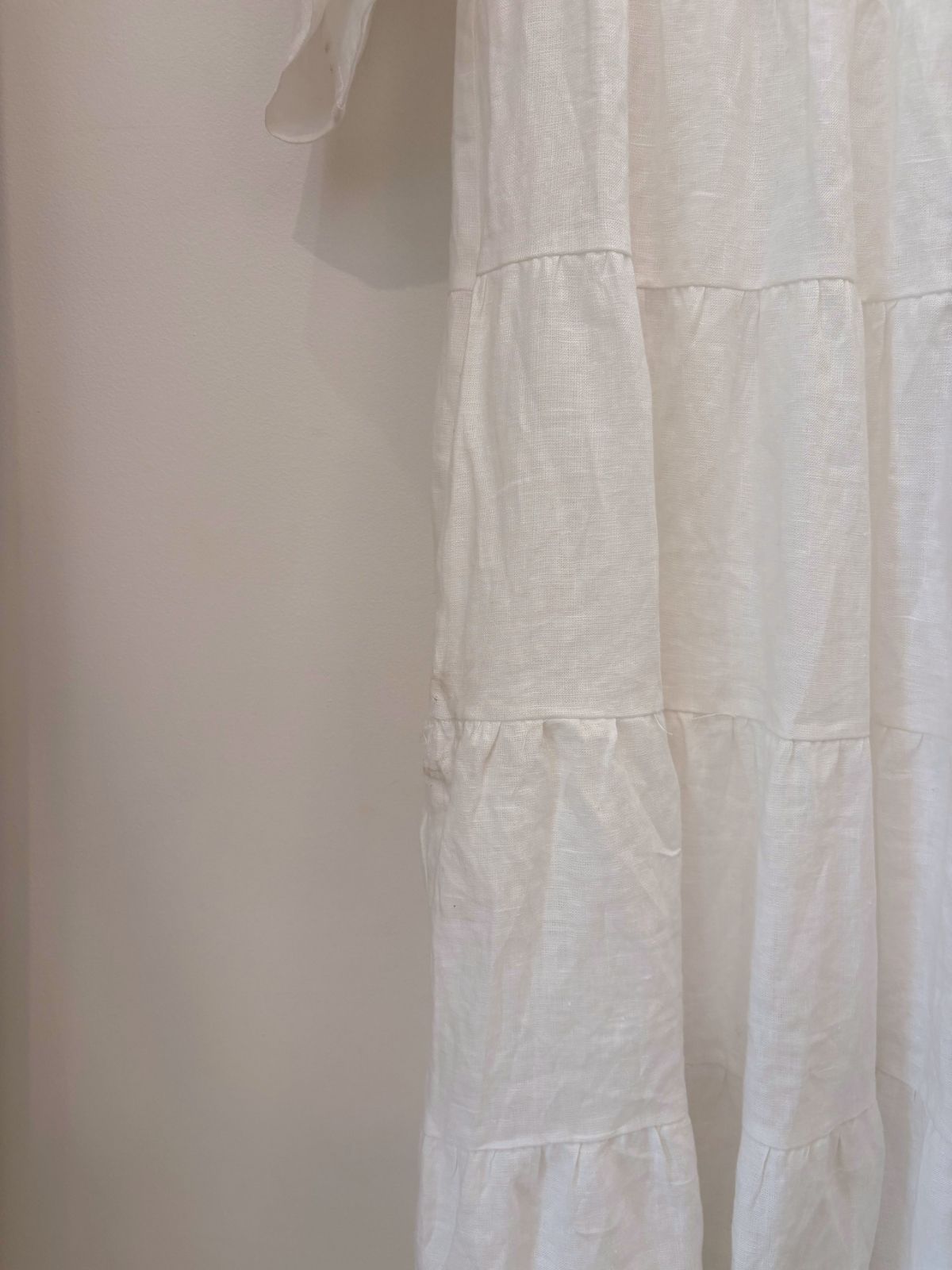Sample Sale Rachel Dress in White Linen - Whimsy & Row