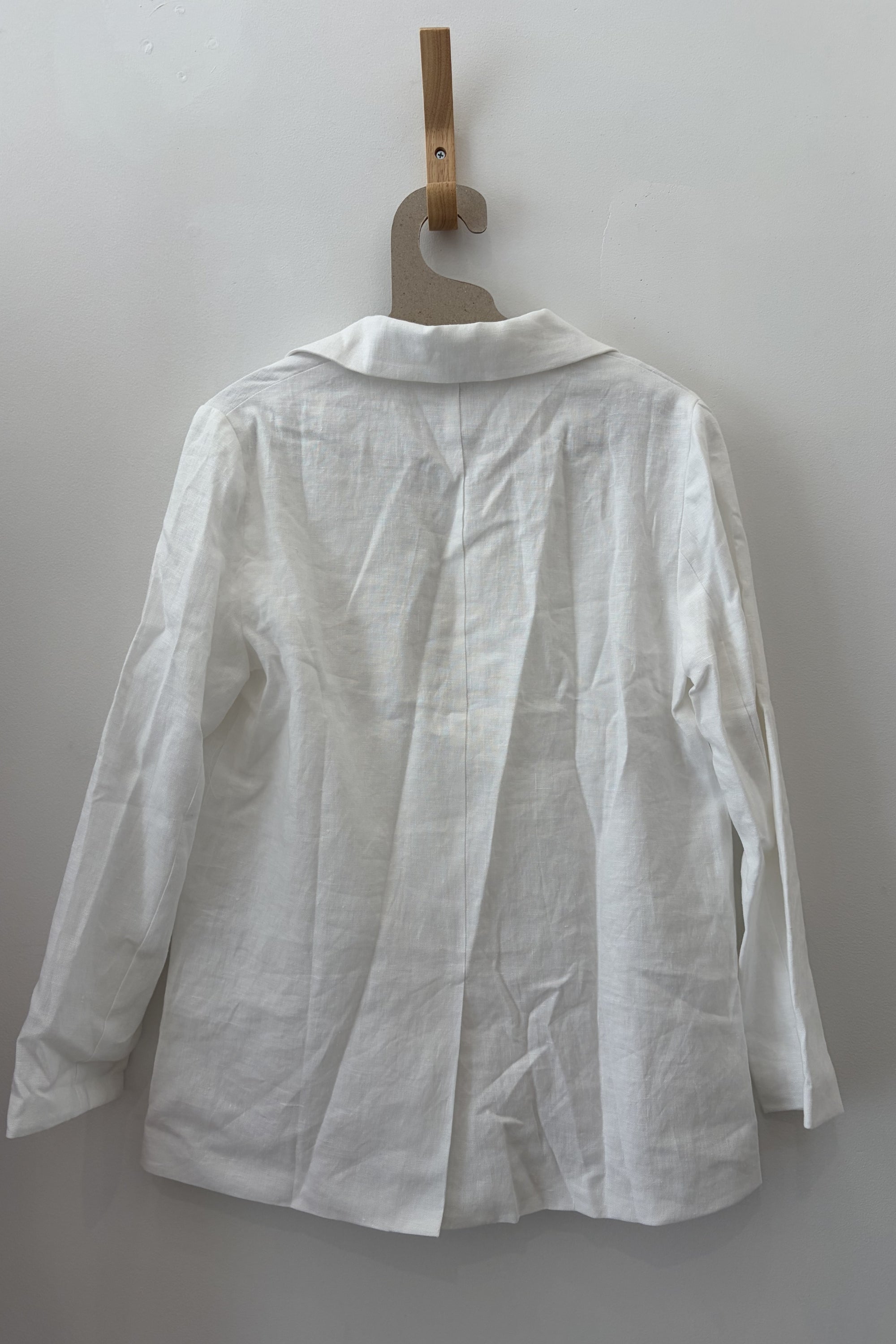 Sample Sale Parker Blazer in White Linen - Whimsy & Row