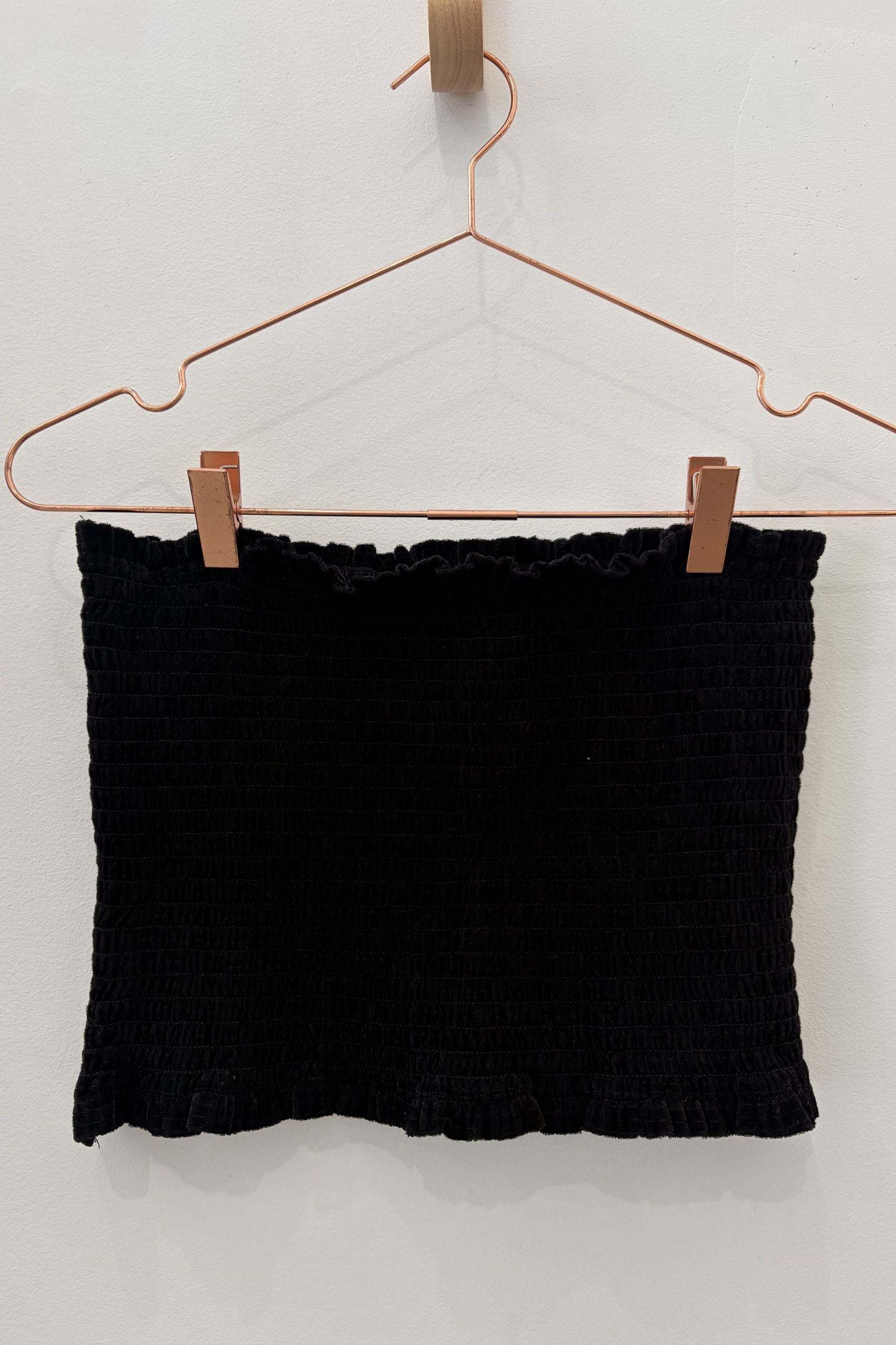 Sample Sale Matilda Top in Black Velvet - Whimsy & Row