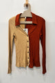 Sample Sale Two Toned Ribbed Top