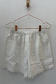Sample Sale Marissa Boxer Short in White Embroidery