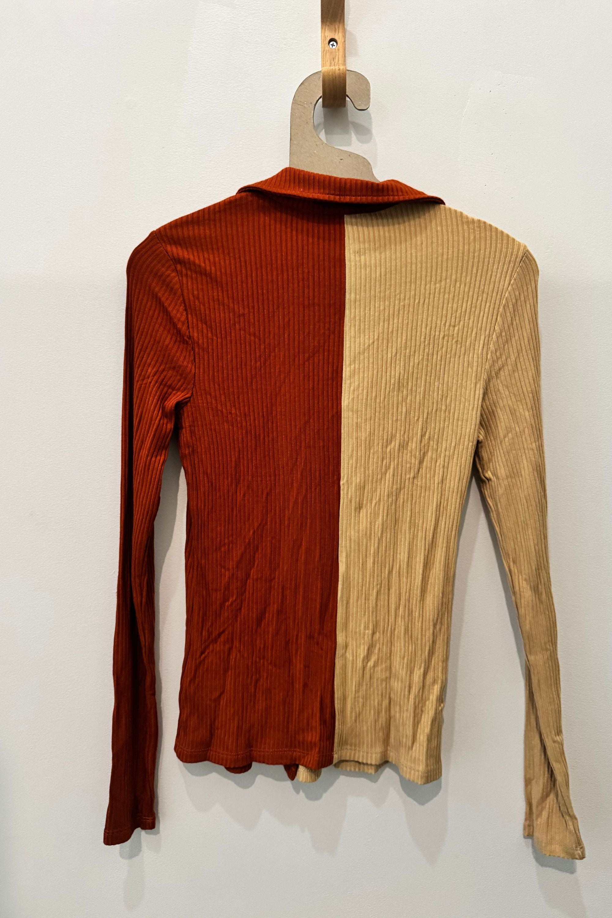 Sample Sale Two Toned Ribbed Top - Whimsy & Row