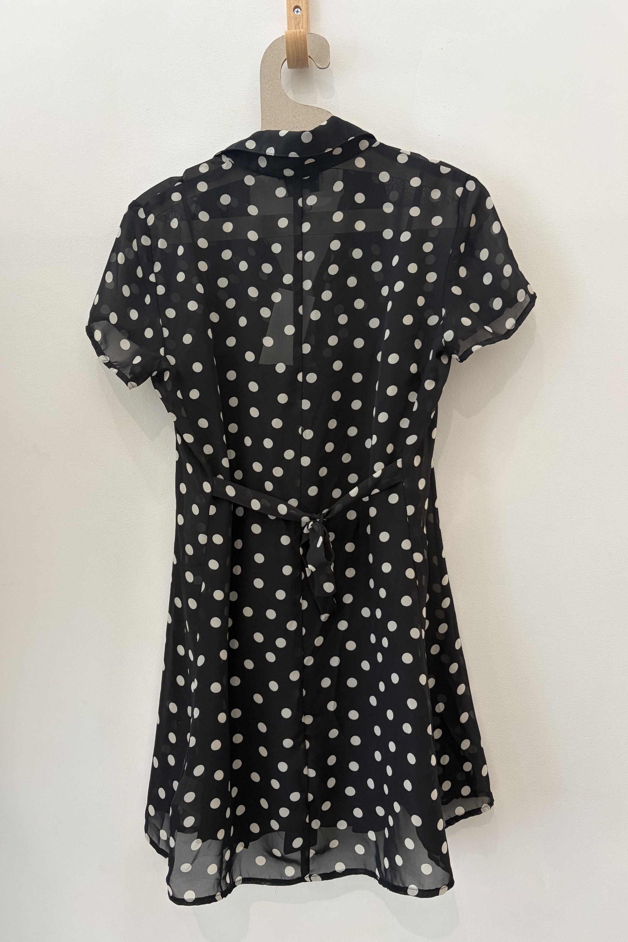 Sample Sale Ronnie Dress in Black Polka Dots - Whimsy & Row