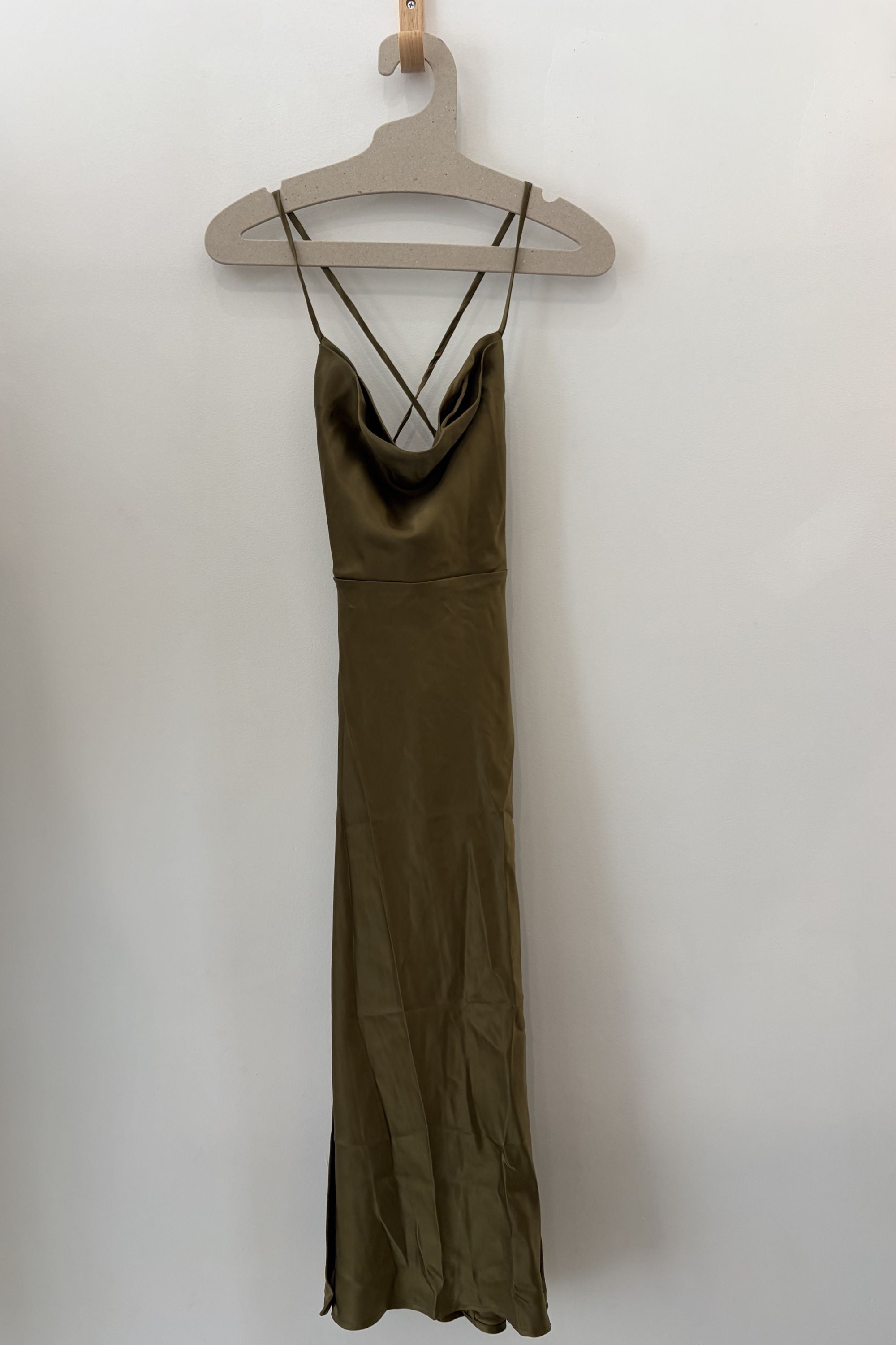 Sample Sale Camille Dress in Silky Hunter - Whimsy & Row