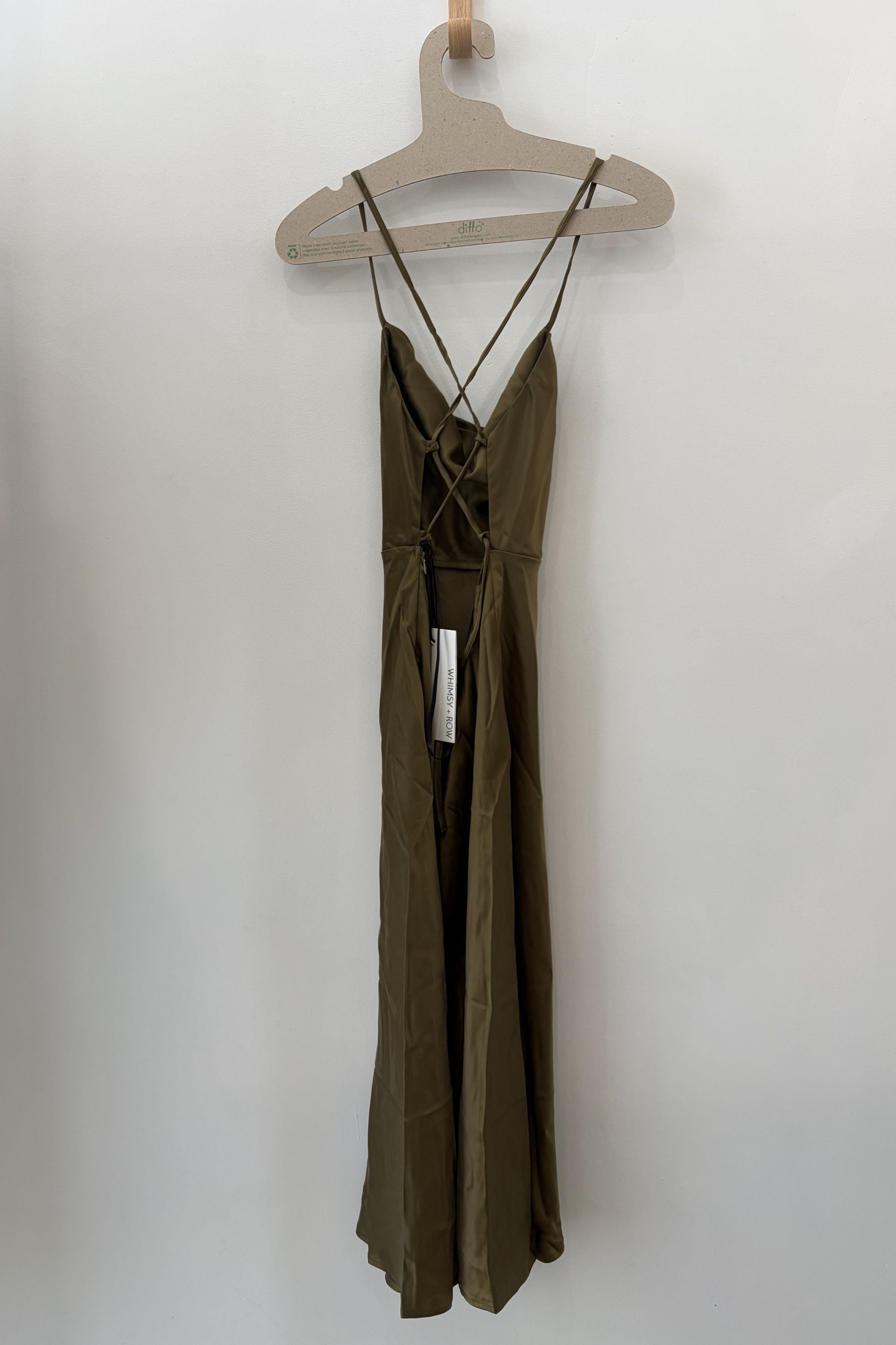 Sample Sale Camille Dress in Silky Hunter - Whimsy & Row