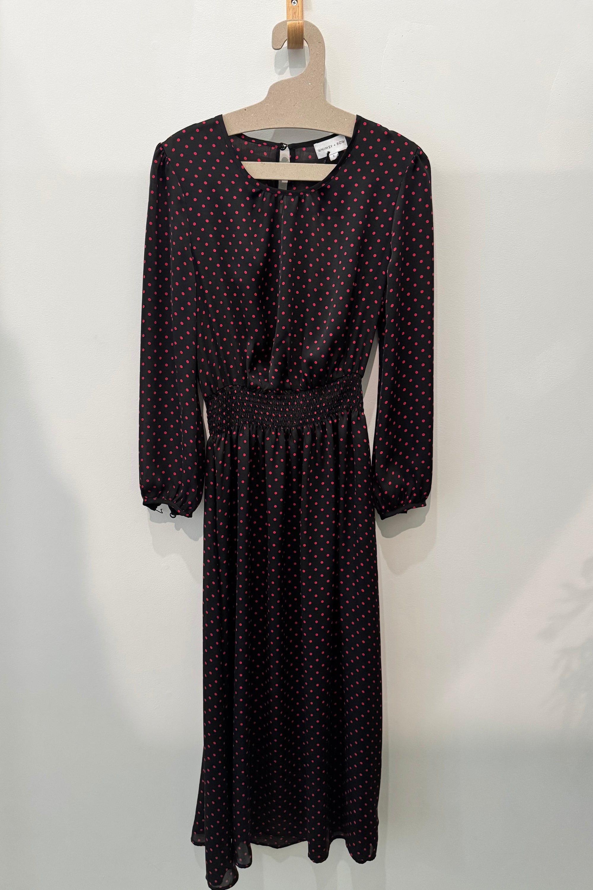 Sample Sale Greta Dress in Red Polka Dot - Whimsy & Row
