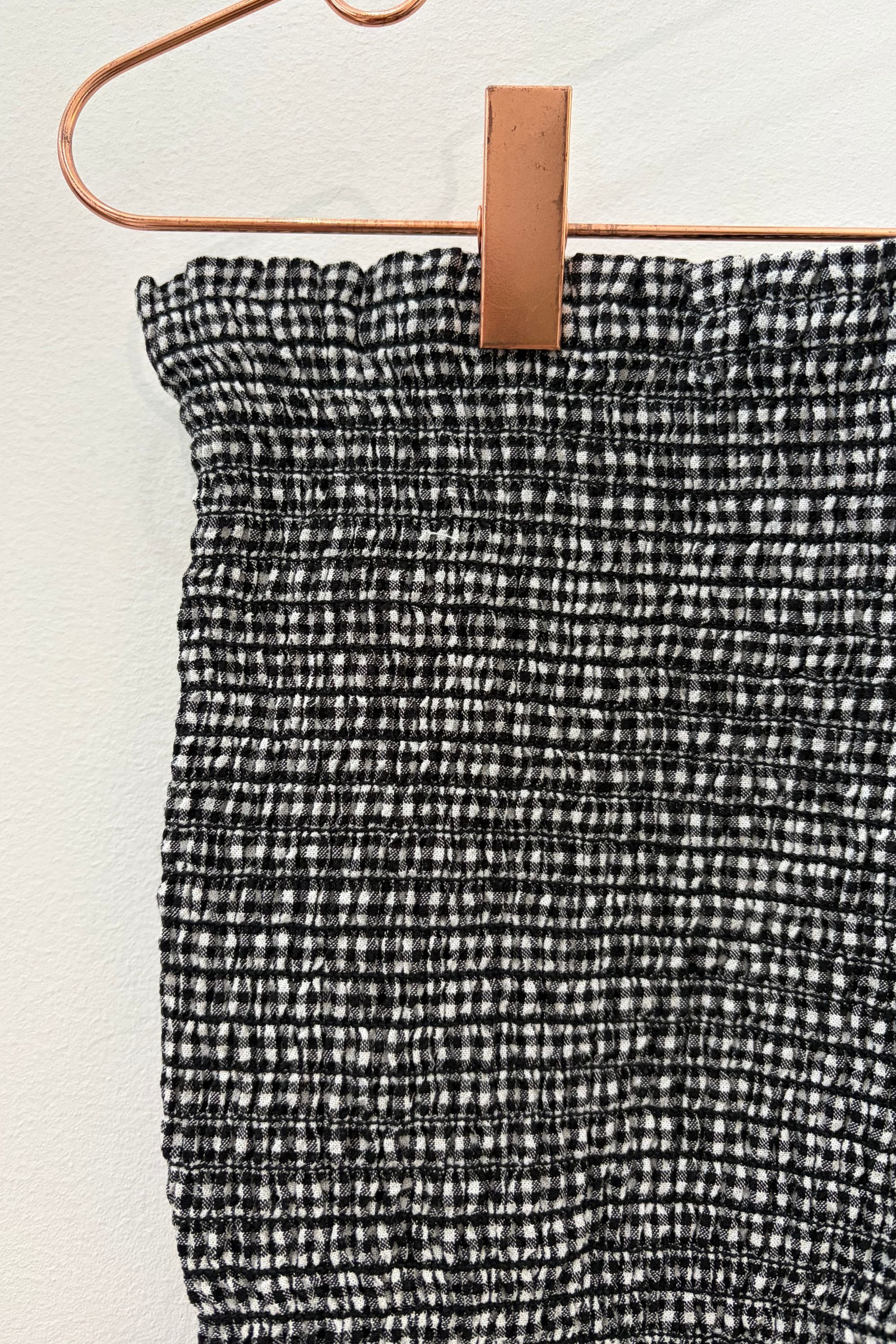 Sample Sale Matilda Top in Black Gingham - Whimsy & Row
