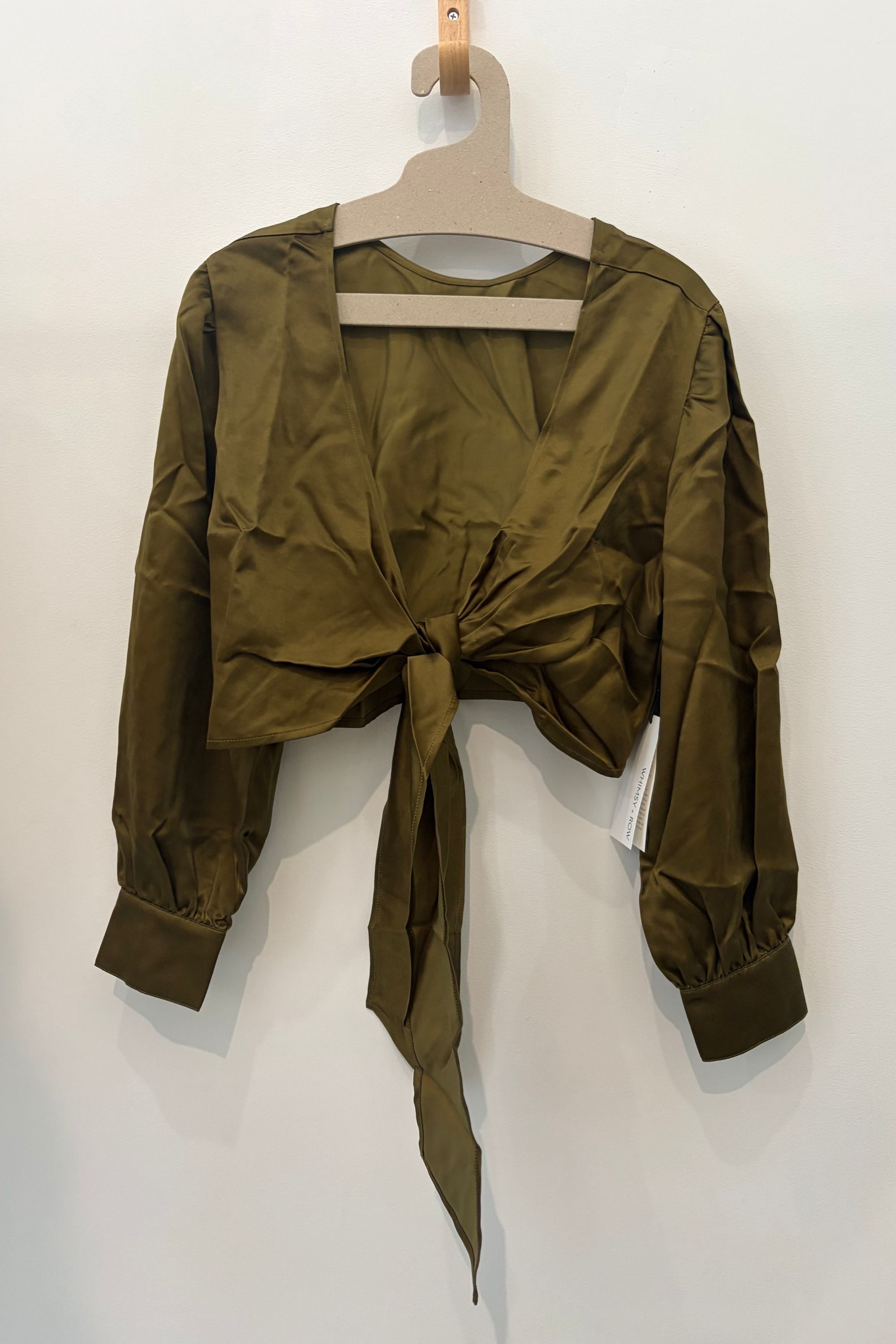 Sample Sale Lauren Top in Silky Hunter - Whimsy & Row