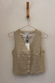 Sample Sale Bowie Vest in Oatmeal Linen