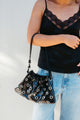 Melie Bianco Paloma Black Recycled Vegan Shoulder Bag
