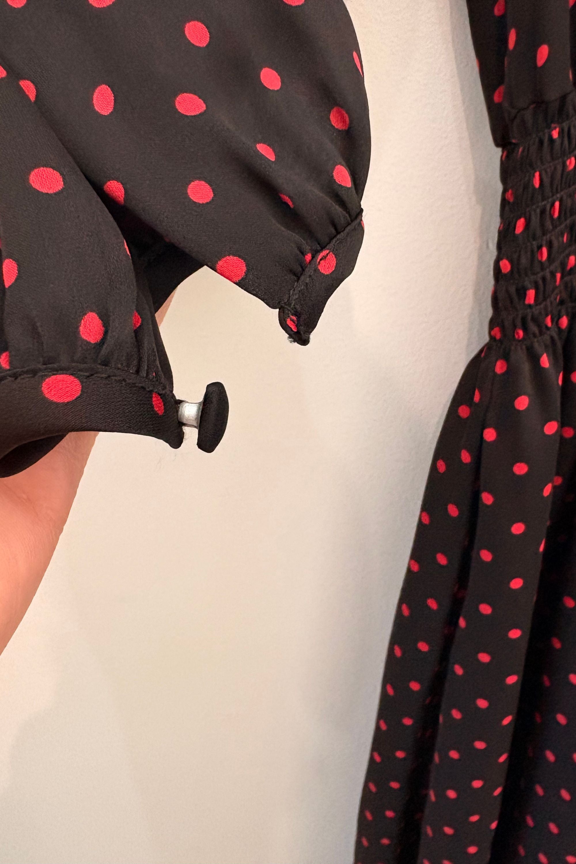 Sample Sale Greta Dress in Red Polka Dot - Whimsy & Row