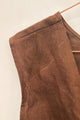 Sample Sale Valentina Top in Chocolate Linen