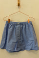 Sample Sale Marissa Boxer Short in Blue Stripe Poplin