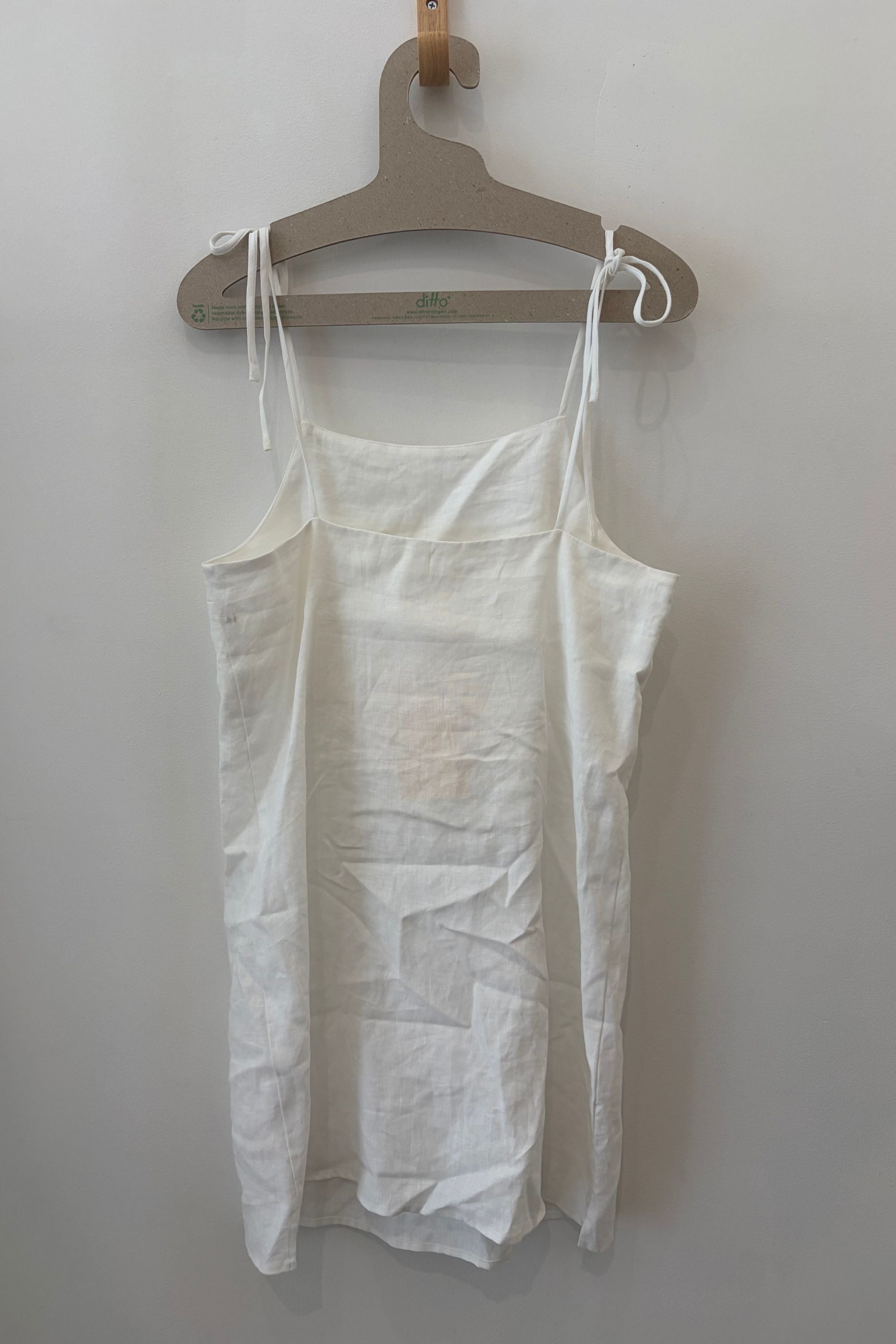 Sample Sale Lainey Dress in White Linen - Whimsy & Row