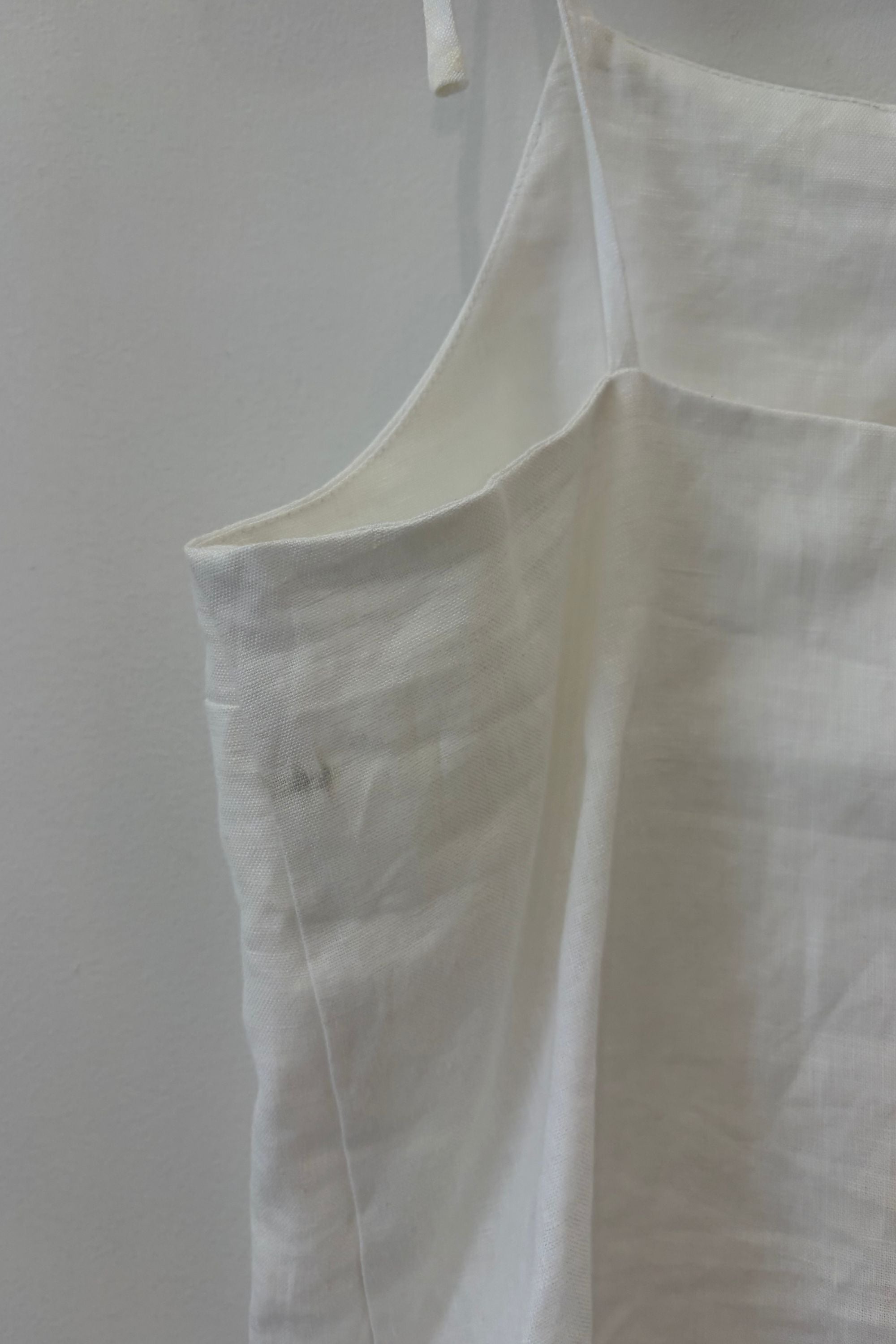 Sample Sale Lainey Dress in White Linen - Whimsy & Row