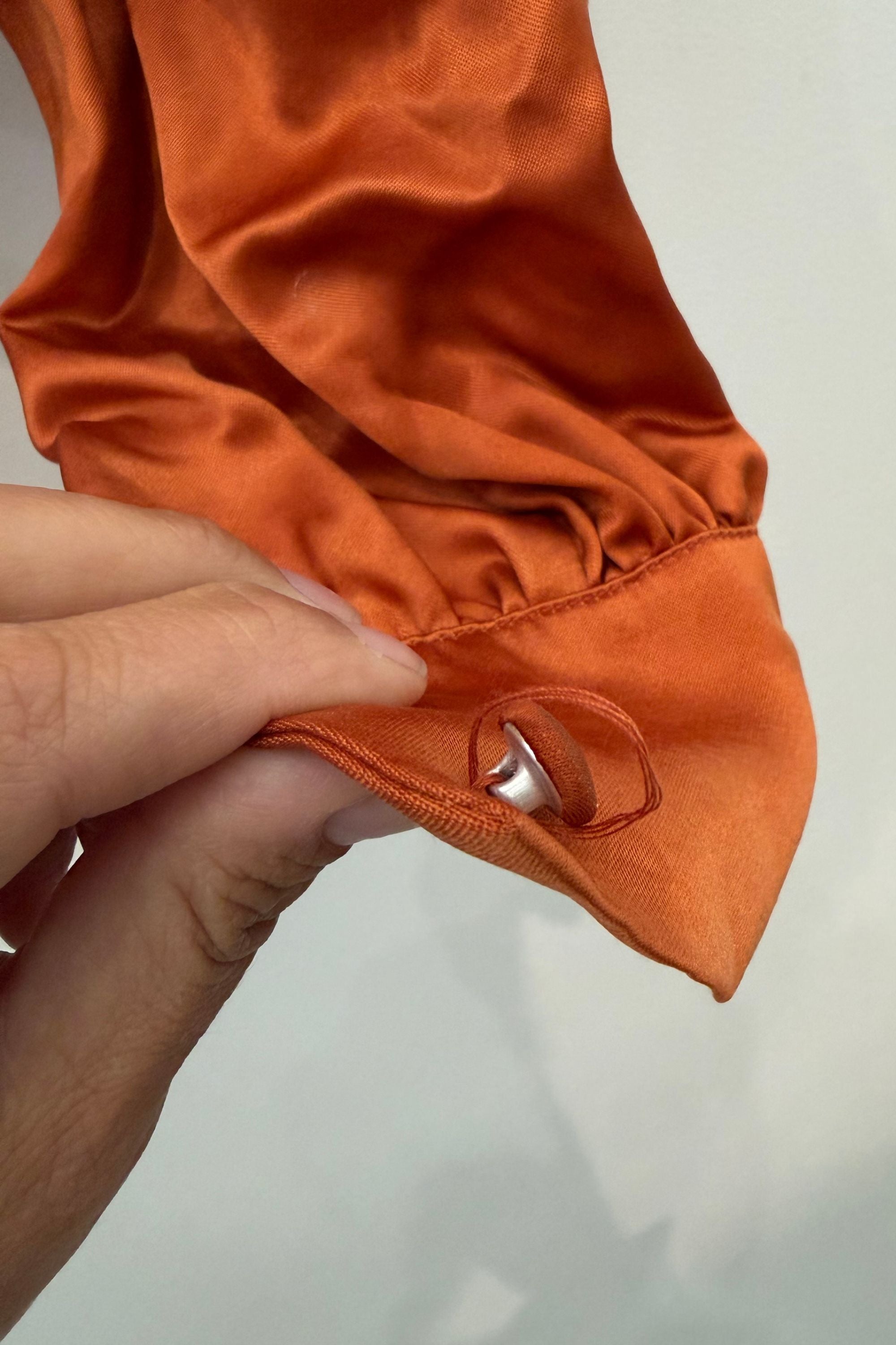 Sample Sale Lauren Top in Silky Rust - Whimsy & Row