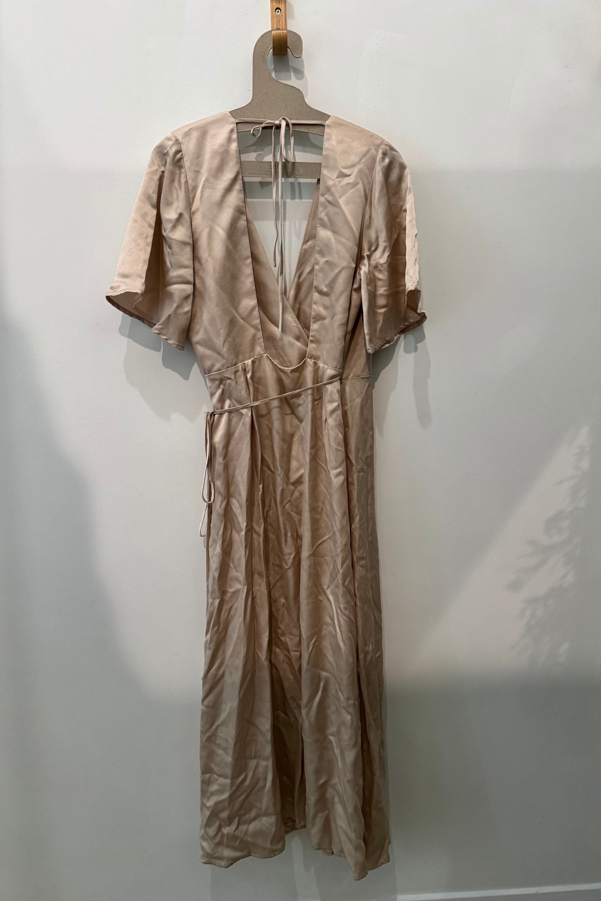 Sample Sale Lola Wrap Dress in Champagne - Whimsy & Row
