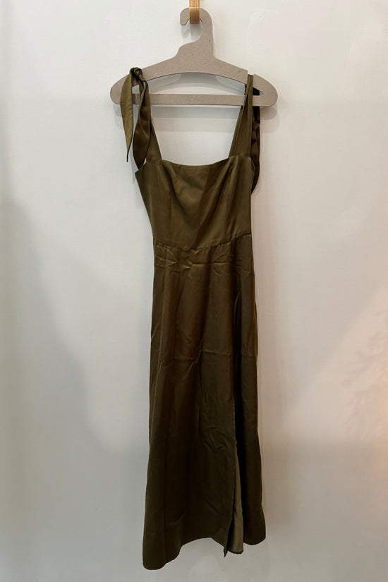 Sample Sale Danielle Dress in Hunter Green - Whimsy & Row