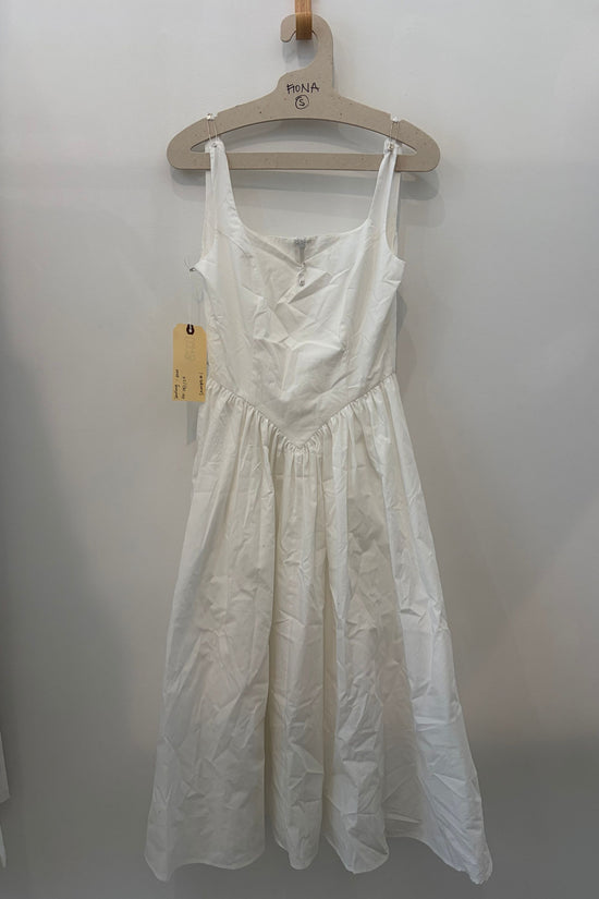 Sample Sale Iris Dress in White Poplin - Whimsy & Row