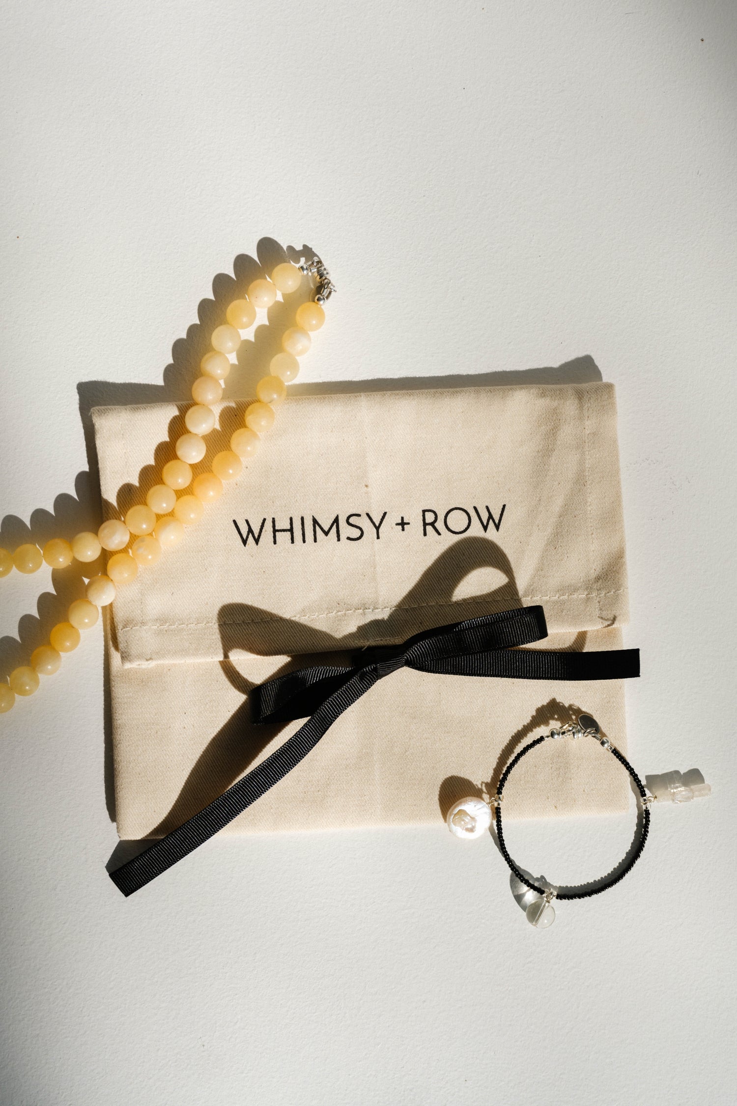 Sea + Pattern Mini Jade Necklace 18