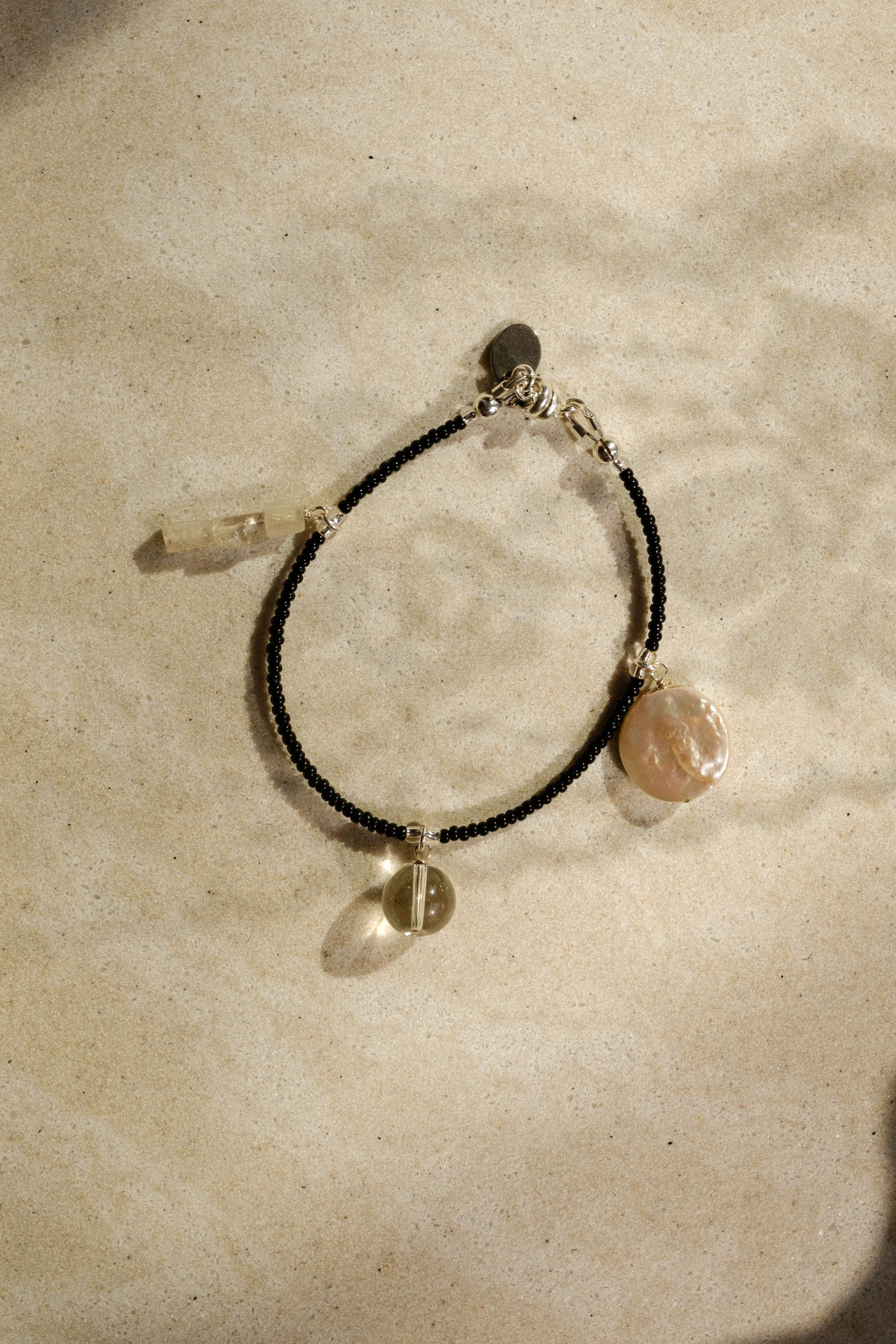 Sea + Pattern Gem Charm Bracelet 7