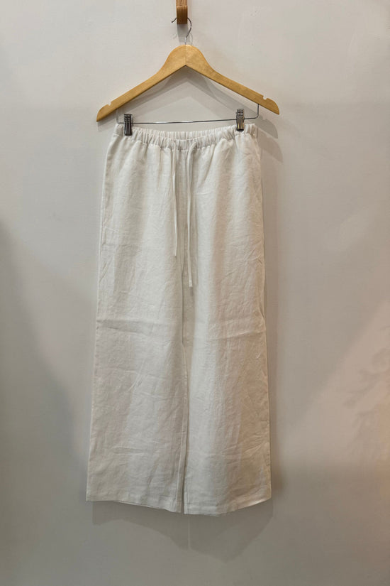 Sample Sale Kira Pant in White Linen - Whimsy & Row