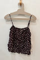 Sample Sale Sofia Top in Brown Polka Dot