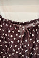 Sample Sale Sofia Top in Brown Polka Dot