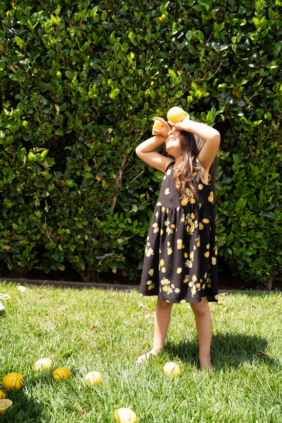 Mini Kate Dress in Lemons - Whimsy & Row