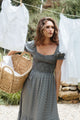 Harper Dress in Black Gingham