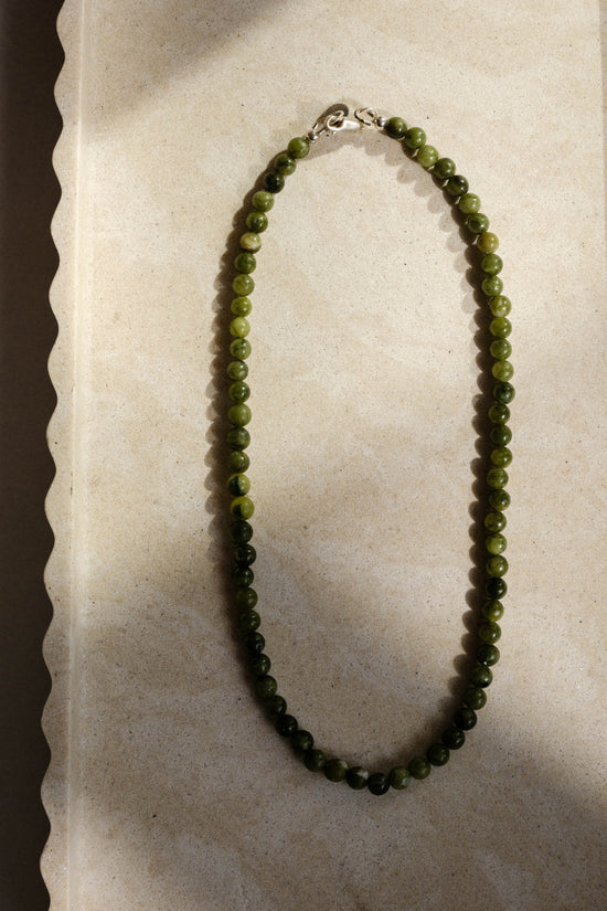 Sea + Pattern Mini Jade Necklace 18