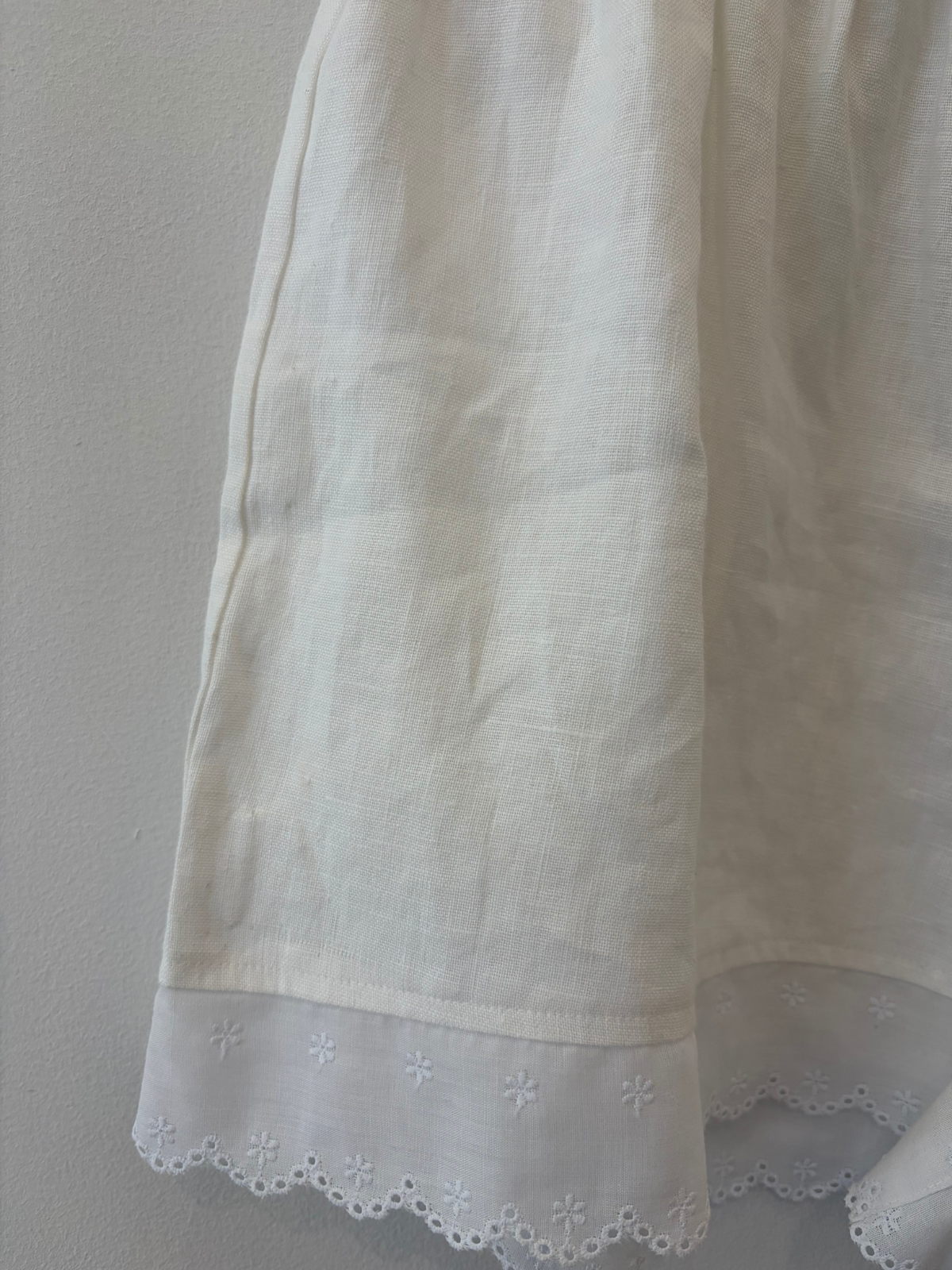 Sample Sale Marissa Boxer Short in White Embroidery - Whimsy & Row