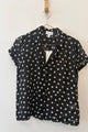 Sample Sale Lena Top in Black Polka Dots