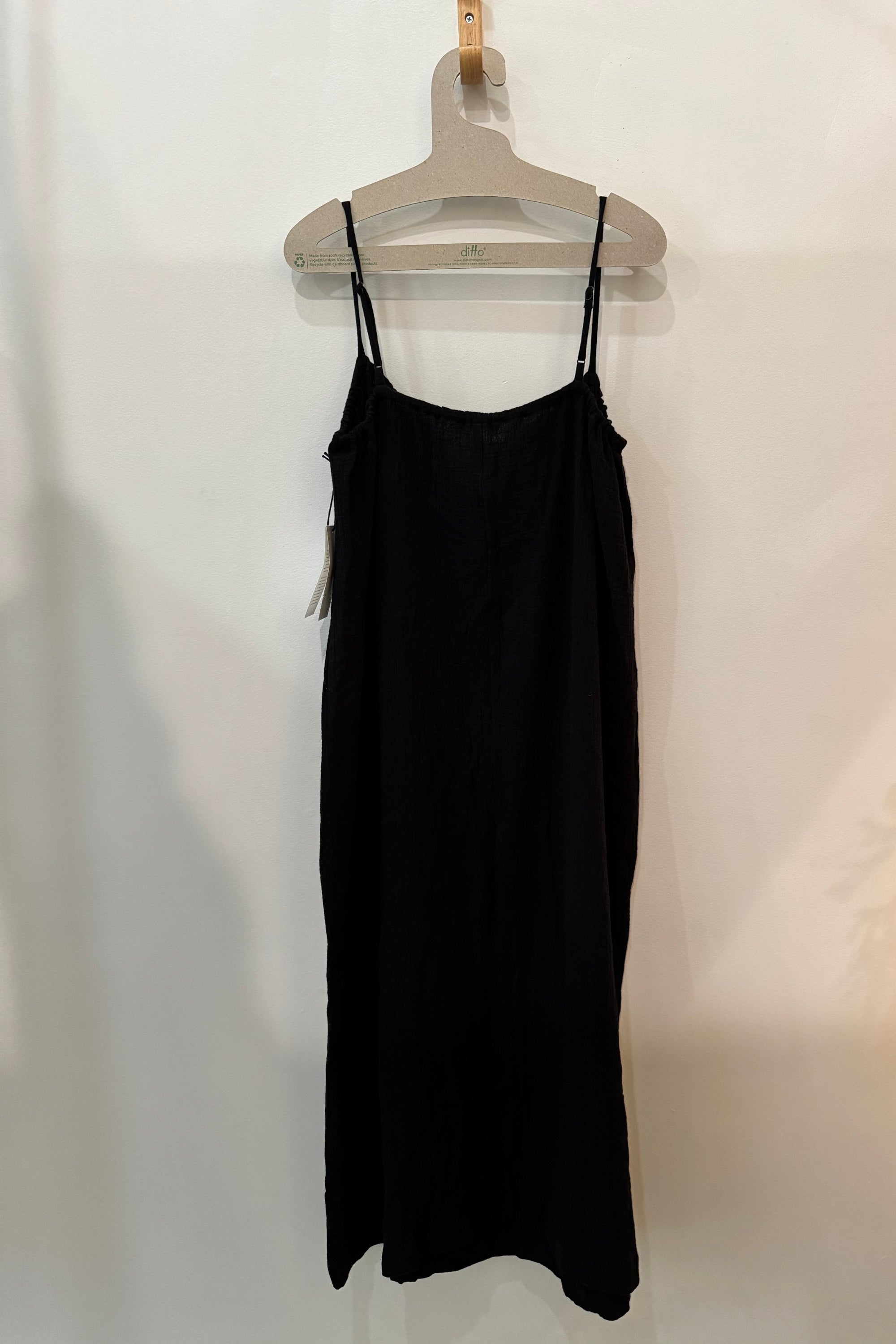 Sample Sale Soliel Dress in Black Gauze - Whimsy & Row