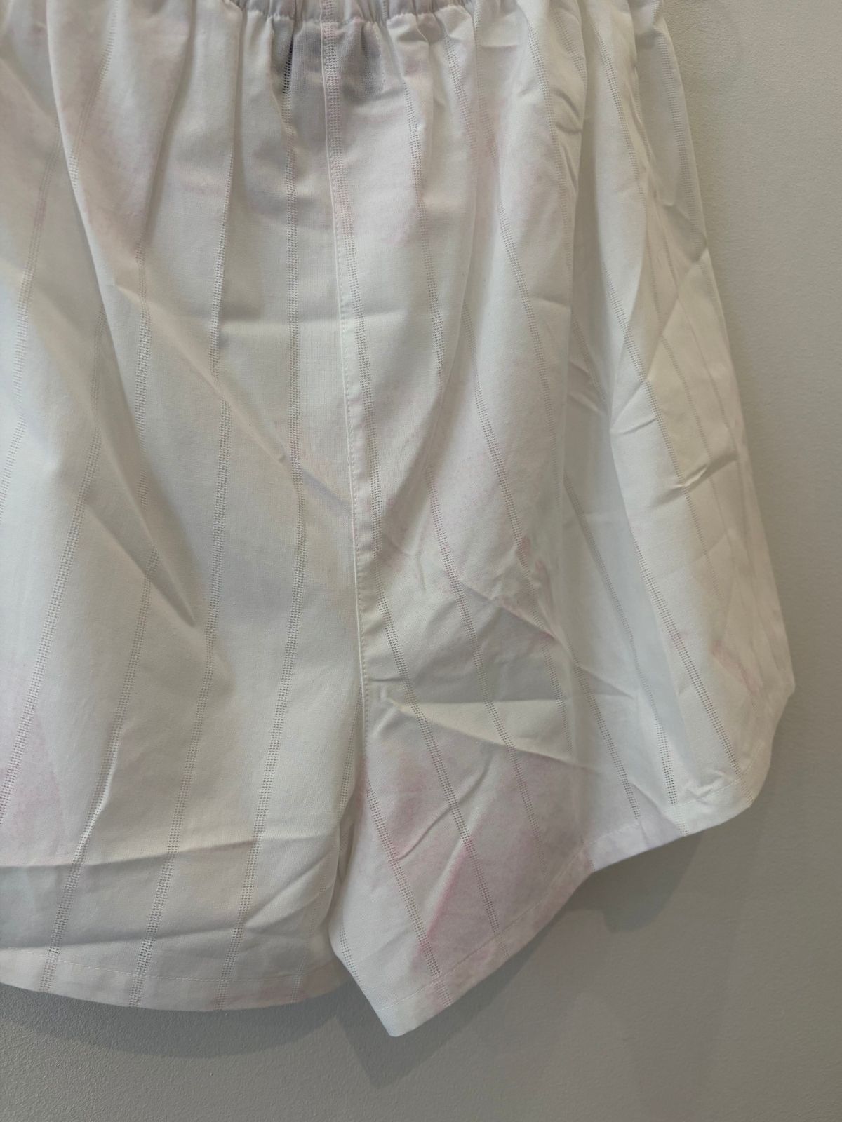 Sample Sale Marissa Boxer Short in White Poplin - Whimsy & Row