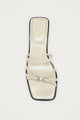 ALOHAS Liko Onix Cream Leather Sandals