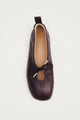 ALOHAS Rosalind Brown Leather Ballet Flats