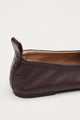ALOHAS Rosalind Brown Leather Ballet Flats
