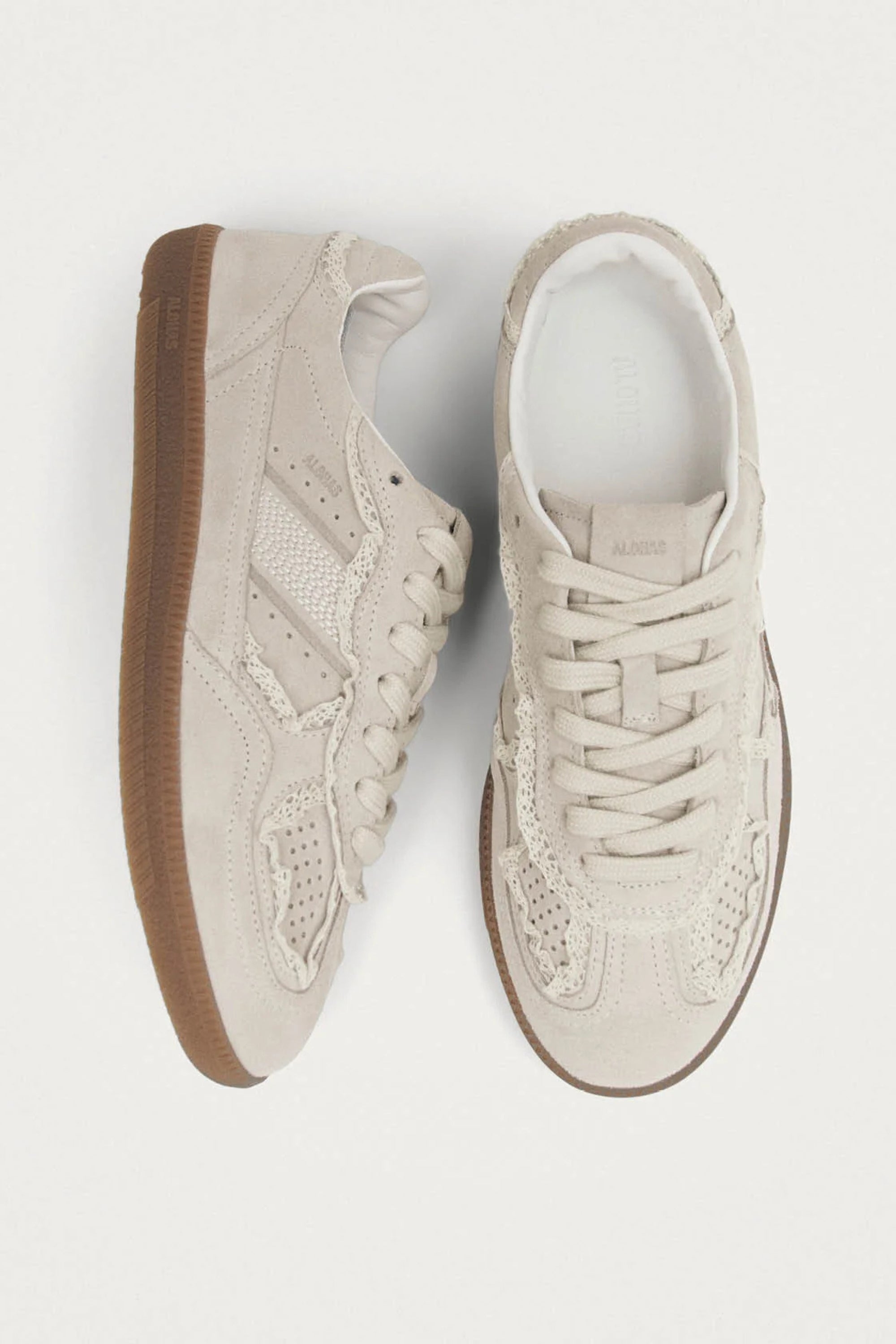 ALOHAS Tb.490 Crochet Cream Leather Sneakers - Whimsy & Row